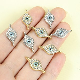 10 Chiếc Phong Cách Dân Tộc Ác Họa Tiết Mắt Kết Nối Lấp Lánh Kim Cương Giả Kẻ Sọc Liên Kết Quyến Rũ Cho Trang Sức May Mắn Làm Vòng Cổ Sáng Tạo Vòng Tay Vòng Chân DIY Thổ Nhĩ Kỳ Phụ Kiện Hình Mắt