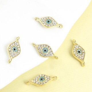 10 Chiếc Phong Cách Dân Tộc Ác Họa Tiết Mắt Kết Nối Lấp Lánh Kim Cương Giả Kẻ Sọc Liên Kết Quyến Rũ Cho Trang Sức May Mắn Làm Vòng Cổ Sáng Tạo Vòng Tay Vòng Chân DIY Thổ Nhĩ Kỳ Phụ Kiện Hình Mắt