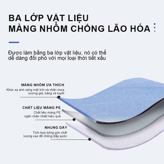 SEAMETAL Bạt Phủ Xe Máy, Bạt Trùm Xe Máy Vải Dù Tráng Nhôm 3 Lớp, Có Lớp Lót Chống Xước Xe
