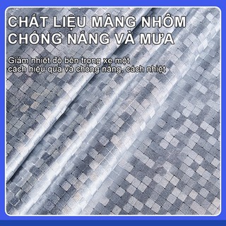 SEAMETAL Bạt Phủ Xe Máy, Bạt Trùm Xe Máy Vải Dù Tráng Nhôm 3 Lớp, Có Lớp Lót Chống Xước Xe