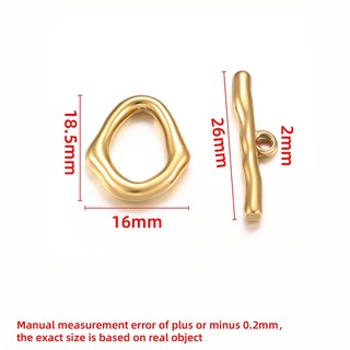 Đánh Bóng Thép Không Gỉ Vàng 18K Hình Đặc Biệt OT Khóa diy Trang Sức Vòng Cổ Vòng Tay Phụ Kiện