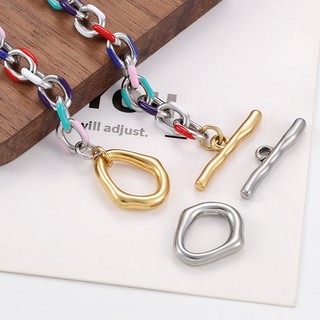 Đánh Bóng Thép Không Gỉ Vàng 18K Hình Đặc Biệt OT Khóa diy Trang Sức Vòng Cổ Vòng Tay Phụ Kiện