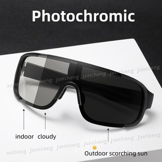 Đi Xe Đạp Kính Mát Photochromic Dành Cho Nam Nữ Khung Lớn Kính Bảo Vệ Xe Đạp Đi Xe Đạp Thể Thao Kính Chống Nắng Ngoài Trời Sắc Thái