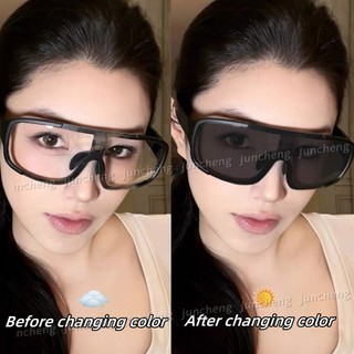Đi Xe Đạp Kính Mát Photochromic Dành Cho Nam Nữ Khung Lớn Kính Bảo Vệ Xe Đạp Đi Xe Đạp Thể Thao Kính Chống Nắng Ngoài Trời Sắc Thái