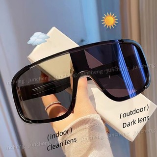 Đi Xe Đạp Kính Mát Photochromic Dành Cho Nam Nữ Khung Lớn Kính Bảo Vệ Xe Đạp Đi Xe Đạp Thể Thao Kính Chống Nắng Ngoài Trời Sắc Thái
