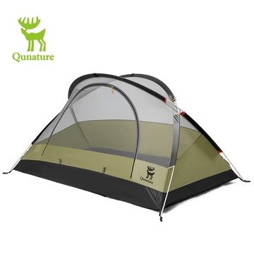 [Qunature] Lều cắm trại Cực nhôm siêu nhẹ Kính chống nắng chống nước có thể gập lại Lều cắm trại mở nhanh 1-2 người Thiết bị cắm trại dã ngoại ngoài trời