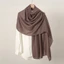 Jifang Vải Lanh Cotton Trơn Lớn Dài Pashmina Hijab Khăn Choàng Đầu Khăn Choàng Hồi Giáo Hijabs Khăn Choàng 185x85cm YW17