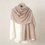 Jifang Vải Lanh Cotton Trơn Lớn Dài Pashmina Hijab Khăn Choàng Đầu Khăn Choàng Hồi Giáo Hijabs Khăn Choàng 185x85cm YW17