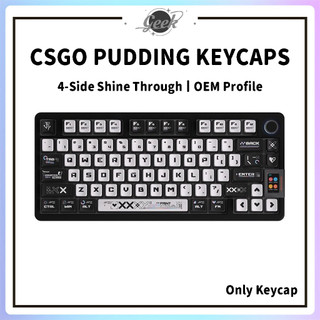 Csgo-eva Pudding Keycaps PBT Dye-sub OEM Profile Keycap Custom Keycaps Tương thích với Cherry Gateron MX Switch