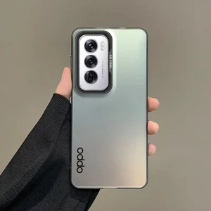 Ốp Điện Thoại Cho OPPO Reno 13 14 12 11 10 Pro Ốp Lưng OPPO Reno 14F 13F 12F 11F 8T 4G 5G 8Z 7Z 6 4 5 7 8 Lite Cover Kim Loại Sang Trọng Aurora Skin Matte Cover