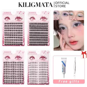 Hộp lông mi giả KILIGMATA 10 hàng với gai lúa mì dày tự nhiên 10-13mm, manga tự nhiên Lông mi giả dung tích lớn, dễ sử dụng, chất lượng cao có thể tái sử dụng