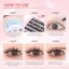 KILIGMATA Lông Mi Giả 10 Hàng Dày 3d Tự Nhiên 10mm-13mm /mi giả tách sợi/mi giả tự nhiên