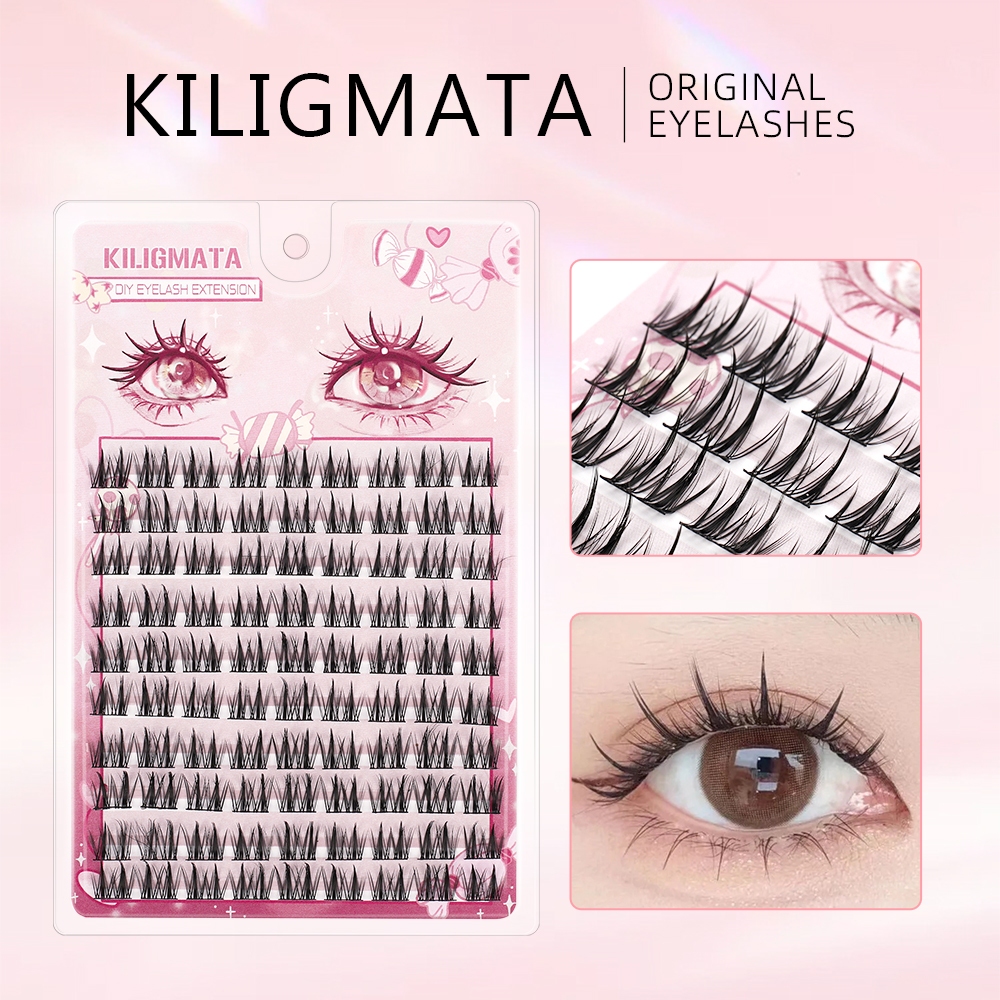 [Giao hàng trong ngày] KILIGMATA Lông Mi Giả 10 Hàng Dày 3d Tự Nhiên 10mm-13mm /mi giả tách sợi/mi giả tự nhiên