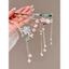 Kẹp tóc mặt dây chuyền phong cách cổ xưa, phụ kiện váy mặt ngựa Hanfu dành cho nữ, cảm giác cao cấp, kẹp tóc bện cho bé gái, kẹp tóc phong cách Trung Quốc mới