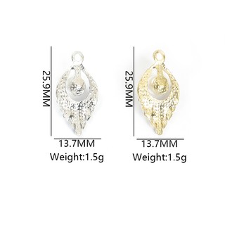 10 Chiếc Đá Lấp Lánh & Hình Lá Ngọc Trai Quyến Rũ Tính Khí Thanh Lịch Vòng Cổ Bông Tai Trang Trí Quần Áo Mặt Dây Hình Thoi DIY - Hoàn Hảo Cho Những dịp Trang Trọng Và Mặc Hàng Ngày