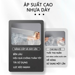 Bạt trùm xe máy SEAMETAL bằng nhựa dày trong suốt che mưa chống nước chống bụi cao cấp