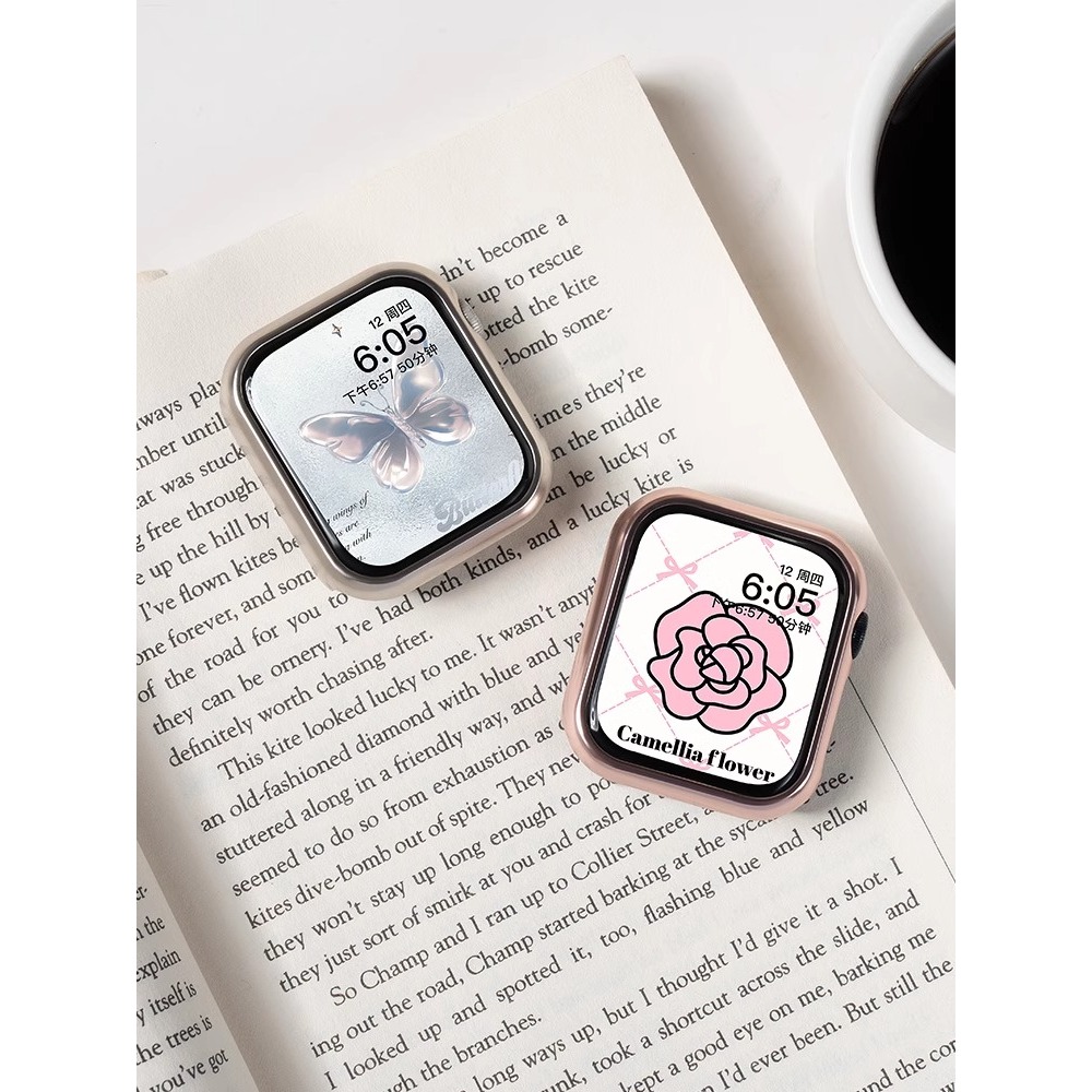 Ốp bảo vệ chống trầy xước hợp kim nhôm bán kín dành cho nữ dành cho Apple Watch SE S10 S9 S8 SE S7 S6 S5 Ultra 49mm 46mm 44mm 41mm 42mm 40mm 38mm Iwatch Band