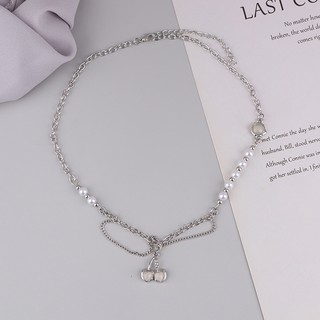 Deyangk Màu Đỏ Mã Não Đá Tự Nhiên Đính Hạt Dây Chuyền Nữ Mạ Vàng Hạt Chokers Pendientes VN