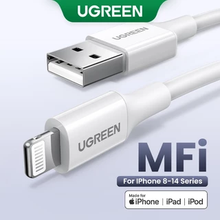 [Mã ELBMO2 giảm 12% đơn 500K] Cáp Lightning UGREEN 2.4A sạc nhanh truyền dữ liệu thích hợp cho iPhone 12 13 14