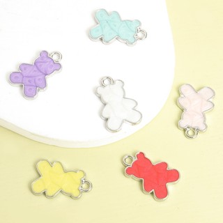 15 Chiếc Đầy Màu Sắc Gấu Nhỏ Dễ Thương Men Nhỏ Giọt Dầu Quyến Rũ Màu Kẹo Hoạt Hình Hình Hình Động Vật Mặt Dây Hợp Kim Cho Vòng Cổ DIY, Vòng Tay Và Bông Tai - Món Quà Hoàn Hảo Cho Cặp Đôi Và Bạn Bè