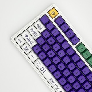 Eva-01 Keycaps PBT Dye-sub XDA Profile Keycap Custom Keycaps Tương thích với công tắc Cherry Gateron MX