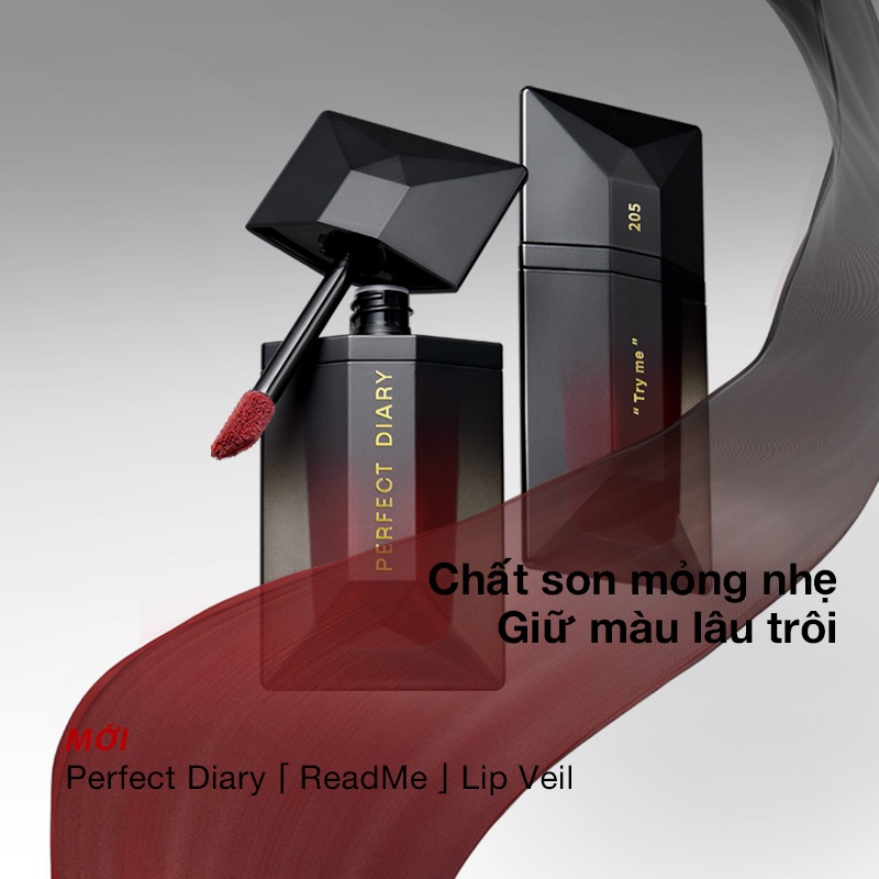 Ảnh Son môi PERFECT DIARY 4ml bám màu chống nước tốt 2