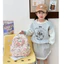 đi học họa tiết mèo Kitty/ cún Kumamoto Pachacco hoạt hình phong cách Hàn Quốc dễ thương dành cho trẻ em