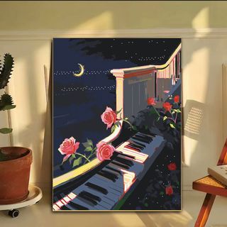 MOZI✨40 * 50cm / 30 * 40cm Cảnh quan thành phố tranh tô màu theo số tranh số hóa bộ tô màu theo sốHoa Phong Cảnh Kỹ Thuật Số Tranh Sơn Dầu Tự Làm Tranh Tô Màu Tranh Kỹ Thuật Số Vẽ Tay Vẽ Vẽ Tranh Tự Làm Tranh Acrylic Tranh Sơn Dầu Tranh Trang Trí