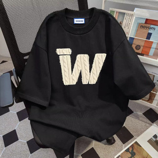 HIIXIIVI Thương Hiệu Mới 100% Cotton Unisex Áo Thun Nữ Tay Ngắn Nam Nữ Baggy Cổ Tròn Rời In Độc Đáo Cặp Đôi Tee