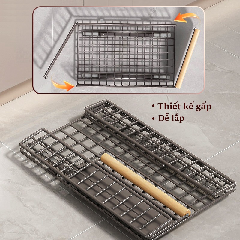 Cambond Hộp đựng đồ dạng ngăn kéo, Dưới Bồn Rửa Có Giá Để Đồ Giá Bát Đĩa Trượt Gia Vị Có Giá Để Đồ