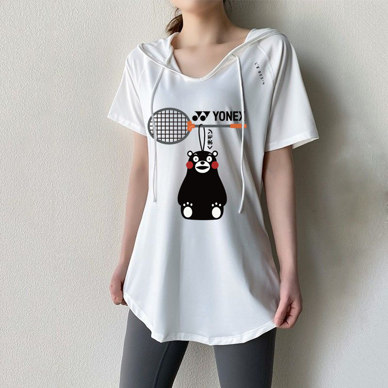 Yonex Cầu Lông Áo Khoác Dài Tay Có Mũ Trùm Đầu Áo Thể Dục Áo Rời Tập Yoga Quần Áo Thể Thao Áo Dành Cho Nữ