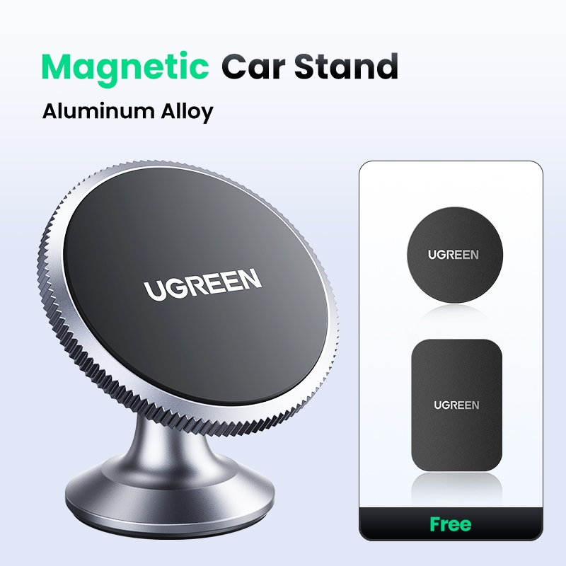 Giá đỡ điện thoại từ tính trên xe UGREEN có nam châm xoay 360°, kích thước mini, tiện dụng cao cấp, cho iPhone 17/16/15/14 Pro max, Samsung S26/25/S24 Ultra