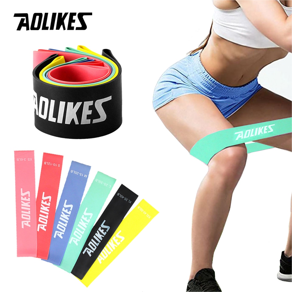 Dây miniband Aolikes kháng lực tập gym chân mông tay đùi cao su đàn hồi nam nữ