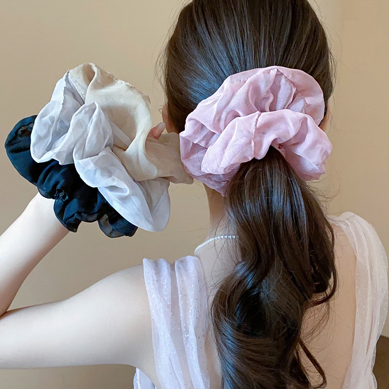 Scrunchies Voan Phong Cách Pháp - Phụ Kiên Tóc Sang Trọng Cho Nữ