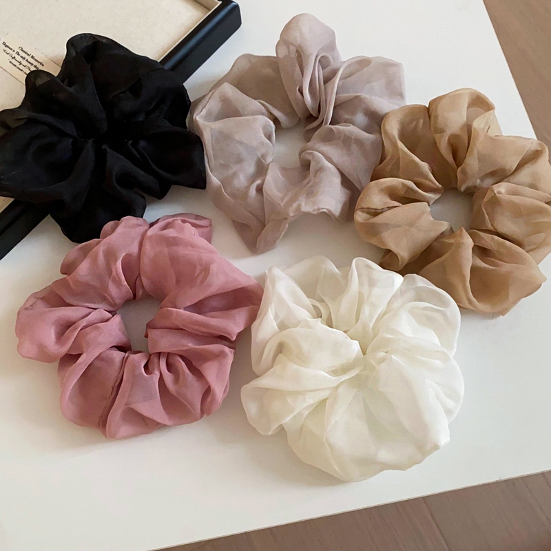 Scrunchies Voan Phong Cách Pháp - Phụ Kiên Tóc Sang Trọng Cho Nữ