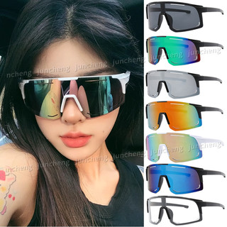 Kính Đi Xe Đạp Thể Thao Kính Mát Chống Gió Nữ Khung Lớn Bảo Vệ Tia UV Kính Mát Một Mảnh Dành Cho Nam