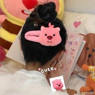Kẹp tóc cô gái xinh xắn dễ thương Loopy Hải ly nhỏ Dây buộc tóc kiểu mới hoạt hình dễ thương