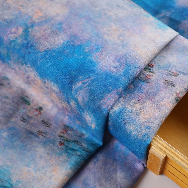 100x110cm Tranh Sơn Dầu Phong Cách Vintage Chắp Vá Vải DIY May Tự Làm Túi Xách Khăn Trải Bàn Needlework Chất Liệu Thủ Công Mỗi Mét TJ5925