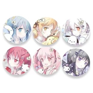 Puella Magi Madoka Magica Kaname Anime Snario Dễ Thương Huy Hiệu Nút Cài Áo Cosplay Bộ Sưu Tập Đồ Chơi Túi Trang Trí Quà Tặng