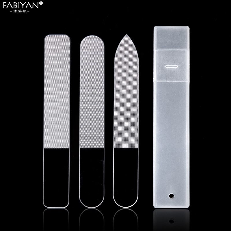 Nano Glass Nail Files Professional Sanding Polishing Files Nail File Dụng cụ làm móng tay nghệ thuật 3 Cái