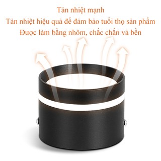 Đèn Led Downlight CANMEIJIA Đèn trần thay đổi 3 màu AC220V Đèn trần nhôm gắn trên bề mặt Đèn Pin Led 5W / 10W / 15W cho phòng ngủ gia đình Phòng khách