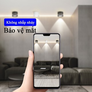 Đèn Led Downlight CANMEIJIA Đèn trần thay đổi 3 màu AC220V Đèn trần nhôm gắn trên bề mặt Đèn Pin Led 5W / 10W / 15W cho phòng ngủ gia đình Phòng khách