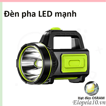 Đèn pin ngoài trời ánh sáng mạnh LED tuần tra công suất cao đèn tìm kiếm di động Đèn pin sạc USB với đèn bên siêu sáng tầm xa đa chức năng có thể sạc lại tại nhà Đèn bên COB đèn pin tuổi thọ pin dài