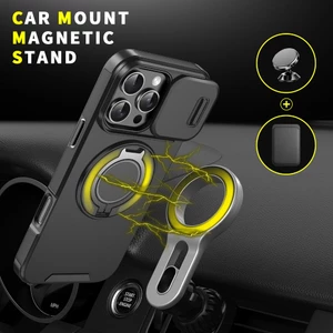 Ốp Điện Thoại Từ Tính Hoàn Thiện Mờ Cao Cấp MỚI Cho Iphone 16 ProMax 15 14 13 12 11 Pro Max 15 Plus Có Chống Rơi Và Giá Đỡ Gắn Xe Ô Tô Ốp Lưng Cứng Chống Sốc