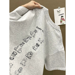 HIIXIIVI Thương Hiệu Mới 100% Cotton Unisex Áo Thun Nữ Tay Ngắn Nam Nữ Baggy Cổ Tròn Rời In Độc Đáo Cặp Đôi Tee