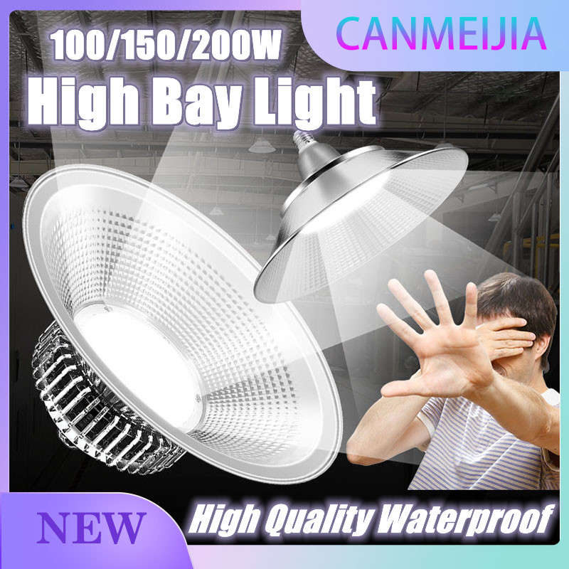 Đèn LED High Bay Siêu Sáng Chống Thấm Nước Khai Thác Lampu 30W / 50W / 70W / 100W / 150W / 200W Đèn Trần Chùm Rộng Đèn Công Nghiệp Cho Nhà Máy Chiếu Sáng Gia Đình