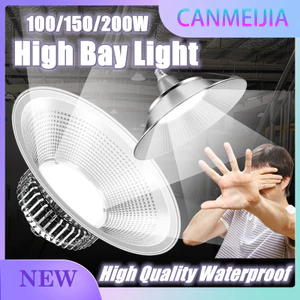 Đèn LED High Bay Siêu Sáng Chống Thấm Nước Khai Thác Lampu 30W / 50W / 70W / 100W / 150W / 200W Đèn Trần Chùm Rộng Đèn Công Nghiệp Cho Nhà Máy Chiếu Sáng Gia Đình