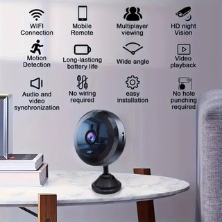Top A11 Camera Mini WiFi Giám Sát Không Dây Camera Giám Sát Từ Xa Giám Sát Video Bảo Vệ An Ninh Nhà Thông Minh