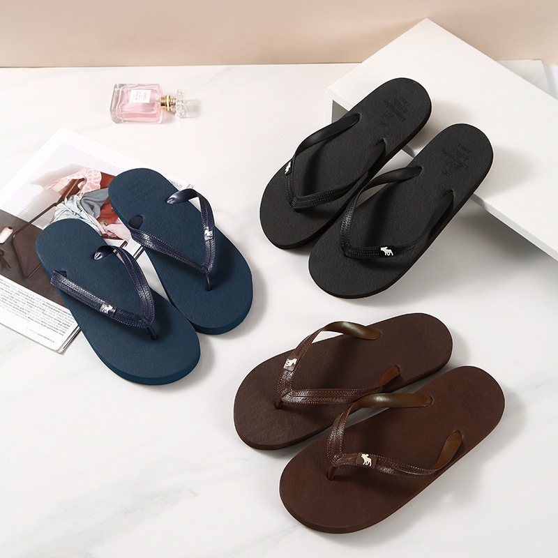 Dép xỏ ngón Nam nữ Dép lê đôi trong nhà mùa hè Xăng đan đi biển nhẹ chống trượt