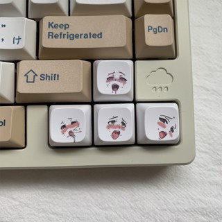 Ahegao Keycaps 1.25U / 1.5U / 1.75U / 2U / 2.25U / 2.75U Keycap 6.25 / 7U Thanh không gian